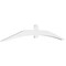 Ekena Millwork Archdale Architectural Grade PVC Gable Bracket, 108"W x 18"H x 2"D x 6"F, 4/12 Pitch GBP108X18X0206ARC00 - alternate 1